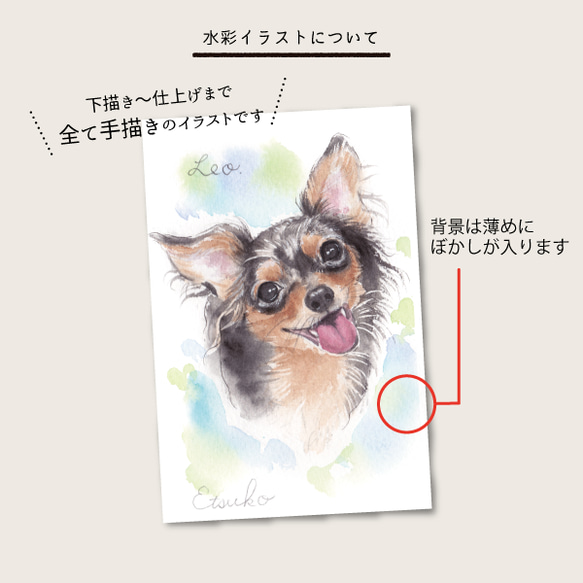 ＊手描き＊ペット似顔絵【グッズ専用】 6枚目の画像