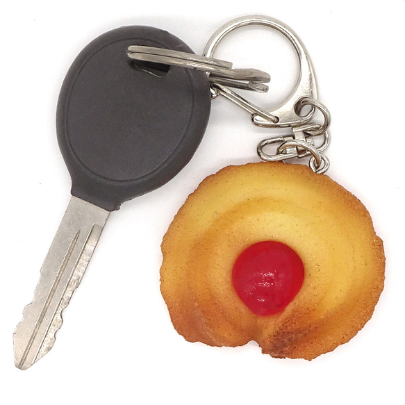 食べちゃいそうな ドレンチェリー クッキー 食品サンプル キーホルダー ストラップ 2枚目の画像