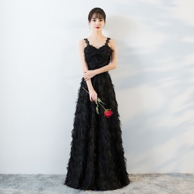 ブラック　9号　M フォーマルドレス　演奏会　発表会　結婚式　