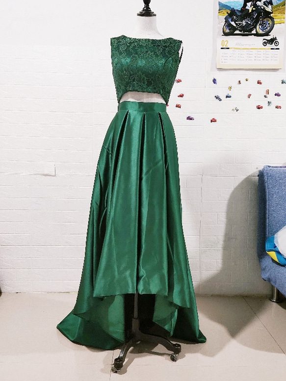 大人気上昇!セパレートドレス ウエディングドレス ツーピース  