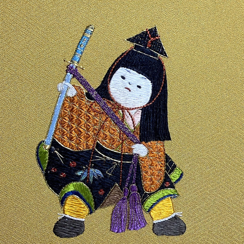日本刺繍額『五月人形』 その他アート アトリエyas 通販 16716923