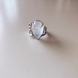 Dumortierite ring【silver925】デュモルチェライト 天然石 大ぶり シンプル 7枚目の画像