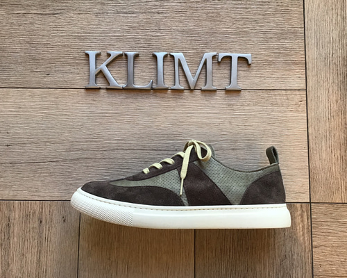 スエードコンビスニーカー モスグリーン スニーカー KLIMT SHOES 通販