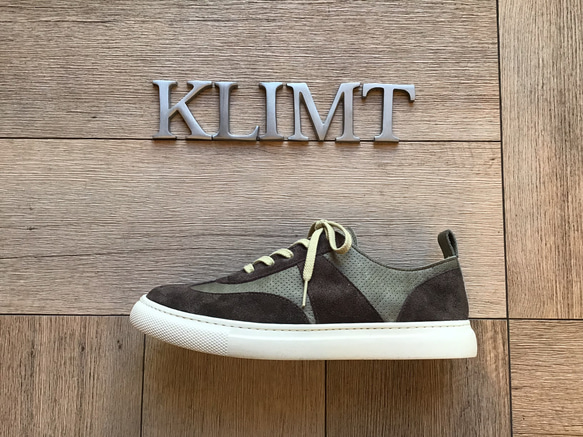 スエードコンビスニーカー モスグリーン スニーカー KLIMT SHOES 通販