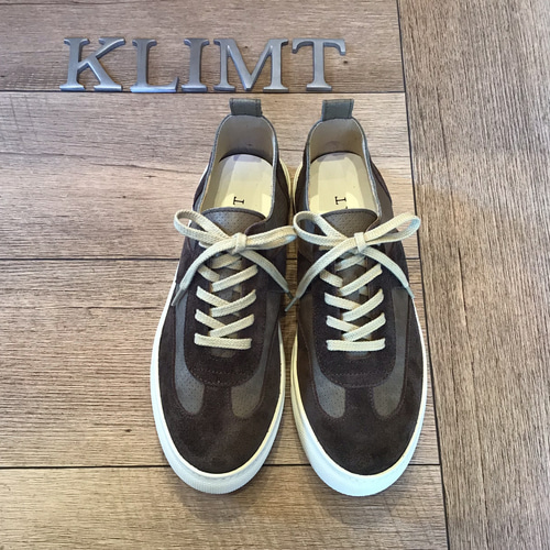 スエードコンビスニーカー モスグリーン スニーカー KLIMT SHOES 通販