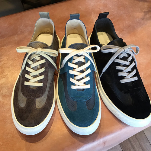 スエードコンビスニーカー モスグリーン スニーカー KLIMT SHOES 通販