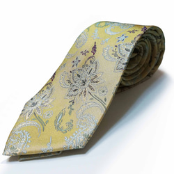シャルトリューズのペイズリーネクタイ　Chartreuse Paisley tie 10枚目の画像