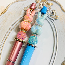 カスタムボールペン うさぎさん ハンドメイド ペン・筆記用具 Na