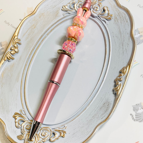 カスタムボールペン うさぎさん ハンドメイド ペン・筆記用具 Na