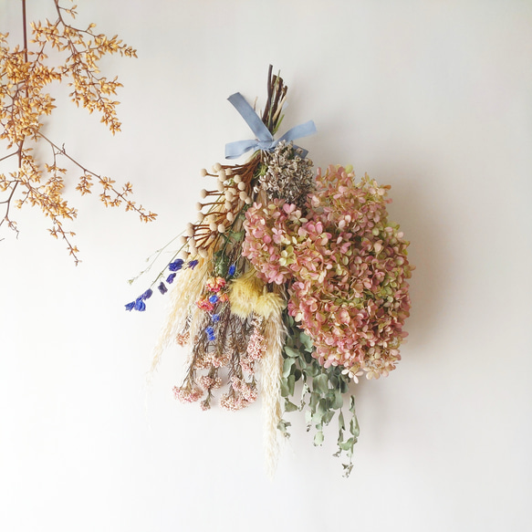 ミナズキ＊パンパスグラス＊ドライフラワースワッグ❀ブーケ ギフト