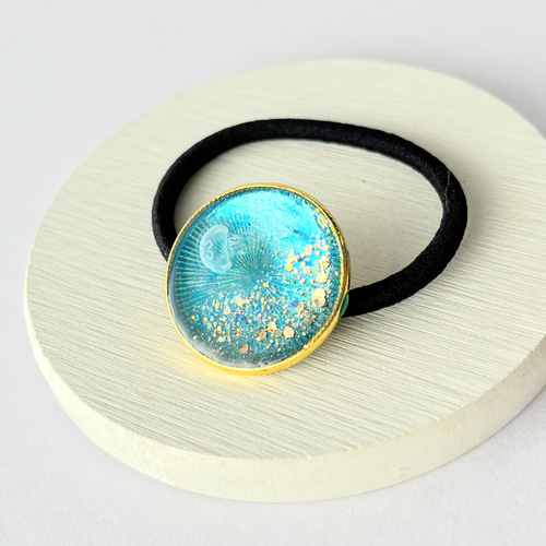 ヘアゴム 簡単 作り方 バンビ 金具 広島 れちぇ ハンドメイド UV