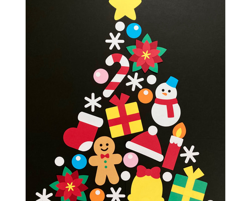 クリスマス壁面飾り 型紙 misa☆壁面クラフト工房 通販 15016732