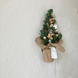 壁掛け･:*クリスマスツリー【ナチュラルホワイト】クリスマス飾り クリスマスインテリア クリスマスリース Xmas 10枚目の画像