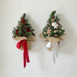 壁掛け･:*クリスマスツリー【ナチュラルホワイト】クリスマス飾り クリスマスインテリア クリスマスリース Xmas 13枚目の画像