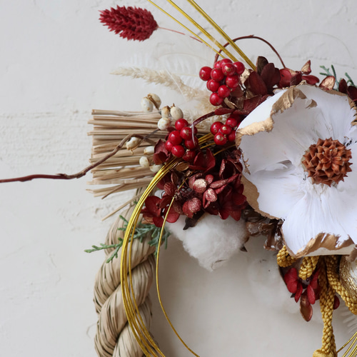 即日発送】お正月飾り2026 / しめ飾り しめ縄 しめ縄リース 水引飾り