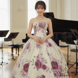 ウェディングドレス カラードレス 演奏会ロングドレス ワインレッド赤