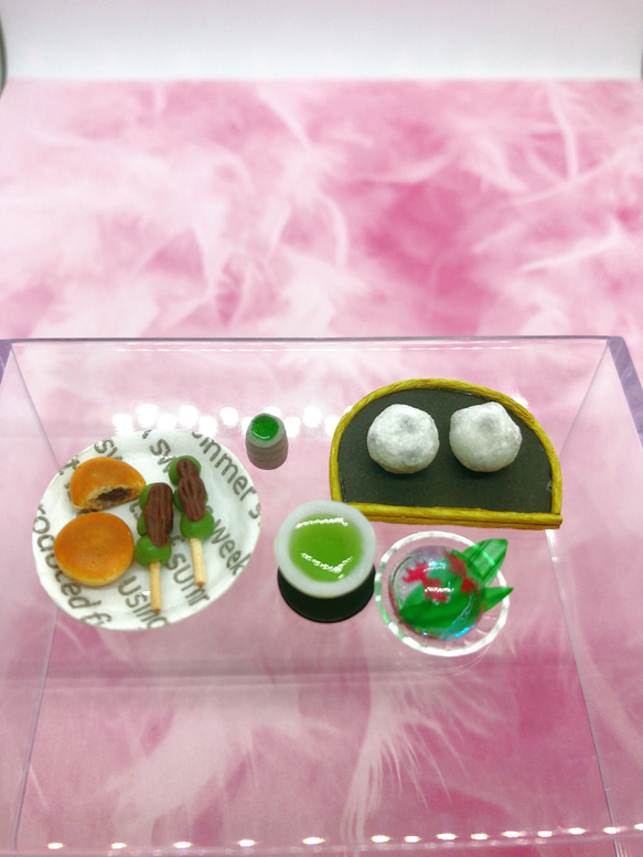 ミニチュアフード　和菓子セット 3枚目の画像