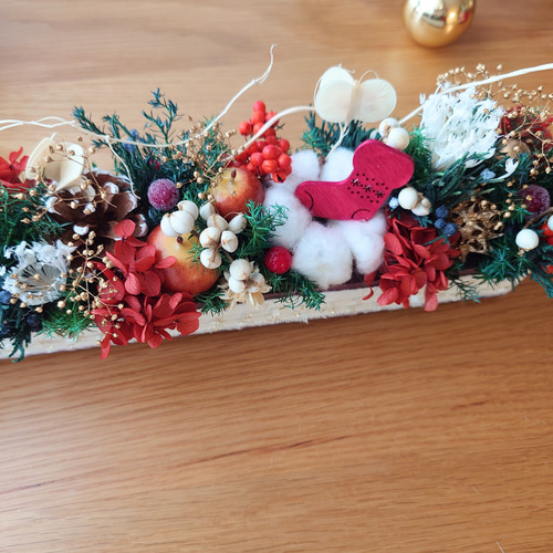 Creema限定亅クリスマスアレンジ ギフトボックス プリザーブドフラワー