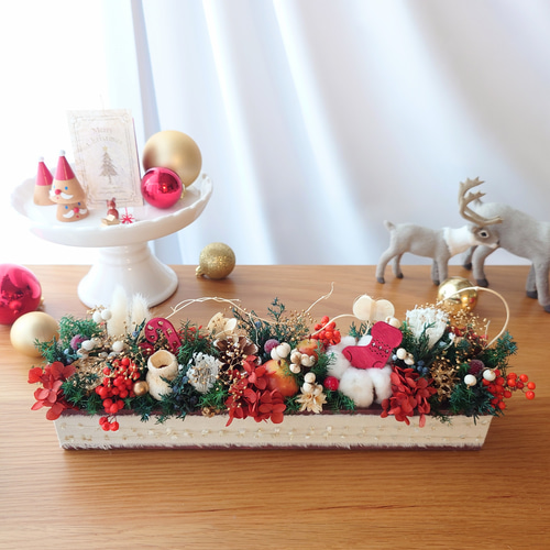 商談中 プリザーブドフラワーアレンジNo.192 クリスマスアレンジ1