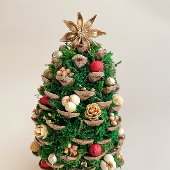 再販【作成キット】クリスマスツリー作成キット　クリスマスツリー　松ぼっくり　クリスマス　飾り　卓上　無料ラッピング 6枚目の画像
