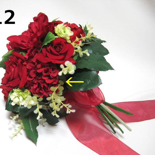 真紅のダリアのクラッチブーケ ブーケ Galleria Issyo 通販 16718542