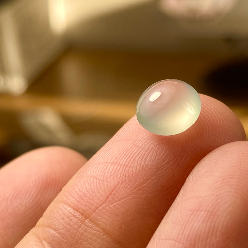 R23-162 宝石質 薄水色 氷種 ミャンマー産 天然 A貨 本翡翠