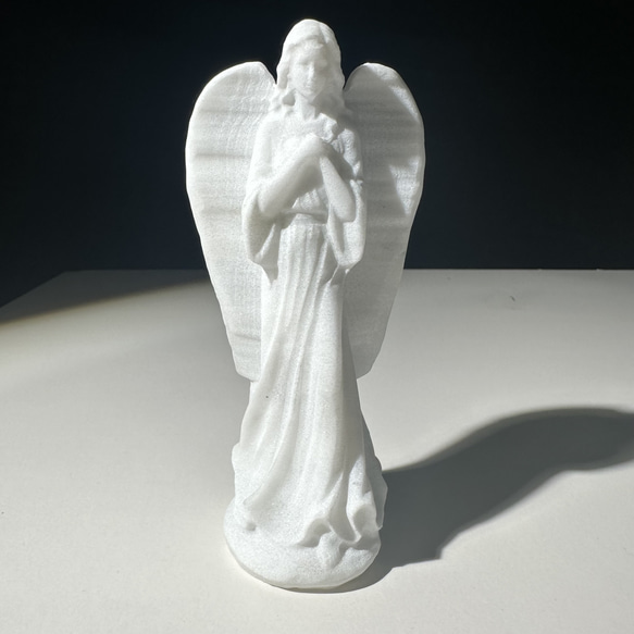 天然石アラパスタの天使　置物　彫物 8枚目の画像
