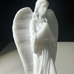 天然石アラパスタの天使　置物　彫物 2枚目の画像