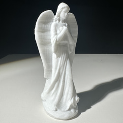 天然石アラパスタの天使　置物　彫物 1枚目の画像