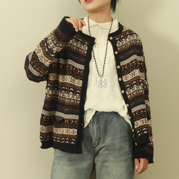 フェアアイル ニット セーター ニットカーディガン ノルディック