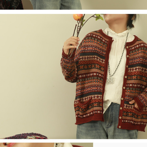 フェアアイル ニット セーター ニットカーディガン ノルディック