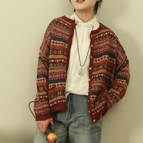 フェアアイル ニット セーター ニットカーディガン ノルディック