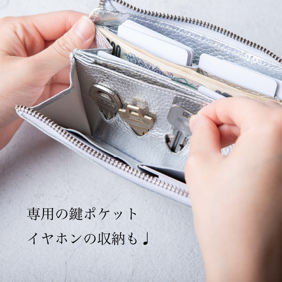 【限量庫存清倉特賣】TIDY2.0 真皮金屬長皮夾 Outlet_HAW021-ME 第13張的照片