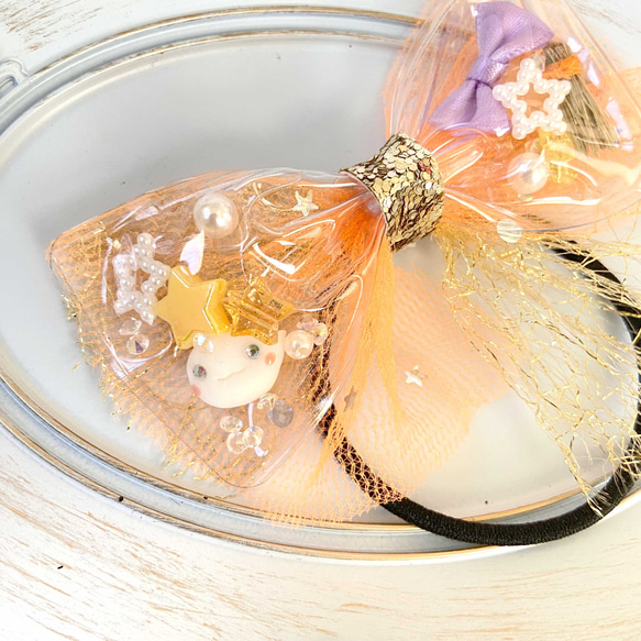 キッズ ヘアゴム チュール リボン プリンセス 着こ