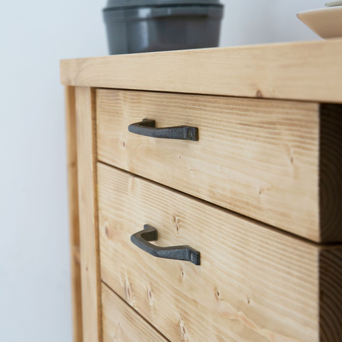 カップボード　食器棚　カウンターキッチン 送料無料] 無垢 キッチンカウンター カップボード 食器棚 w180