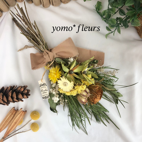 ティンカーベルのナチュラルスワッグ○ドライフラワースワッグ ティンカーベルのナチュラルスワッグ○ドライフラワースワッグ