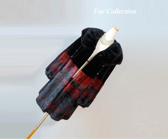 艶のあるブラックのミンクのコート