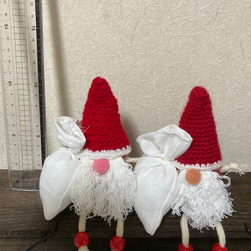 可愛いサンタノーム、妖精、クリスマス あみぐるみ E＆T 通販｜Creema 