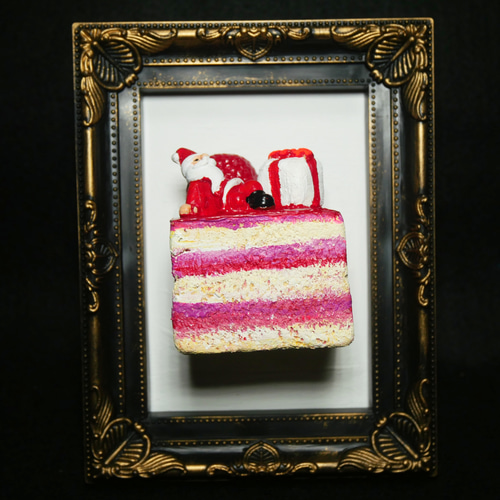 油絵 絵画 【飛び出すchristmas cake】 絵画 HR 通販 16862084