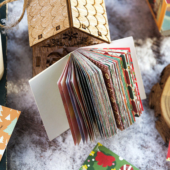 コラージュ 素材 メッセージ クリスマス  ミニ レトロ 装飾素材 紙 サンタクロース ペーパー 8枚目の画像