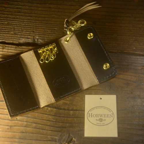 オーダー品　キーケース　ホーウィン　クロムエクセル　バーガンディ 5ef11eb5345236d176e8d0fd7e1066