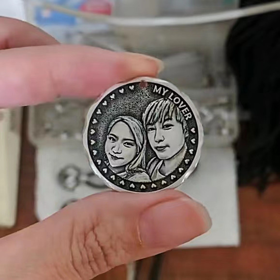 オーダーメイド 名入れネックレスアレルギー対応 名前ネックレス肖像画 ネームネックレス似顔絵 カスタムネックレス人物画