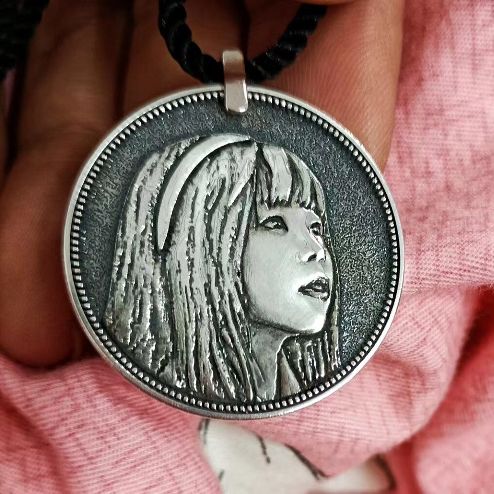 オーダーメイド 名入れネックレスアレルギー対応 名前ネックレス肖像画 ネームネックレス似顔絵 マスターグレードの彫刻