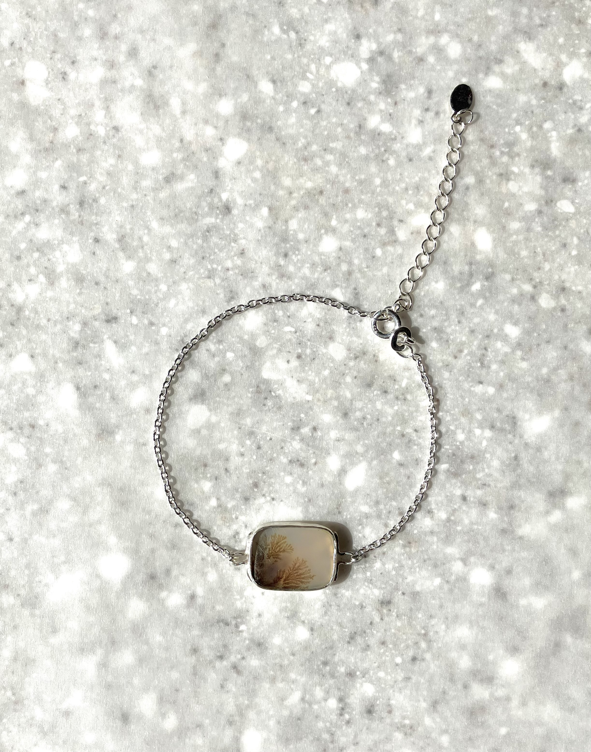 デンドリックアゲート　シルバーブレスレット