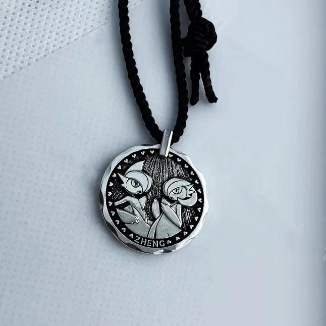 オーダーメイド 名入れネックレスアレルギー対応 名前ネックレス肖像画 ネームネックレス似顔絵 マスターグレードの彫刻