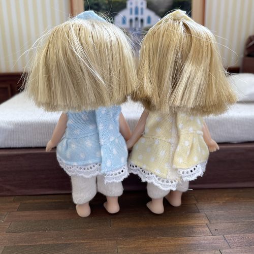 M2333 ミキちゃんマキちゃん ハンドメイド 服 ドットパジャマ パ