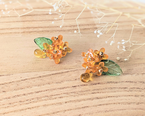 BAEBAE★オレンジ系 イヤリング・ピアス BAEBAE☆グリーン・オレンジ系 イヤリング・ピアス (baebae