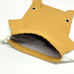 イカ　ダイオウイカ　巾着袋　給食袋 2枚目の画像