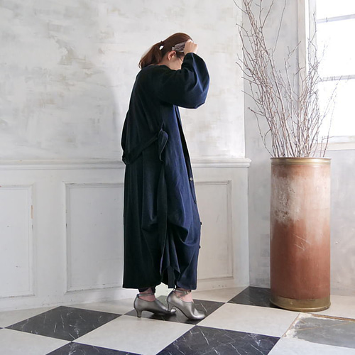 Yui ♦️eclat ネイビーガウンコート Yui ♦️eclat ネイビー