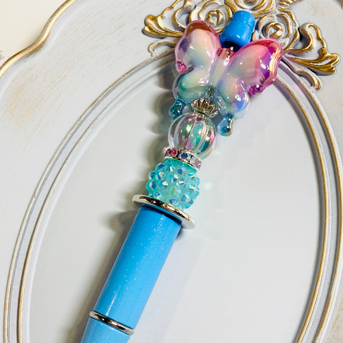 カスタムボールペン 蝶々 ハンドメイド ペン・筆記用具 Na-chan 通販  